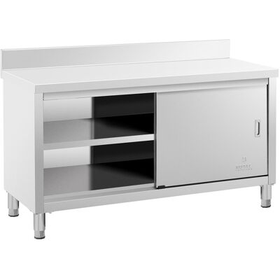 Royal Catering RVS werkkast - 150 x 60 x 85 cm - 600 kg laadvermogen RCSSCB-150X60-E-B Royal Catering RVS werkkast - 150 x 60 x 85 cm - 600 kg laadvermogen RCSSCB-150X60-E-B
