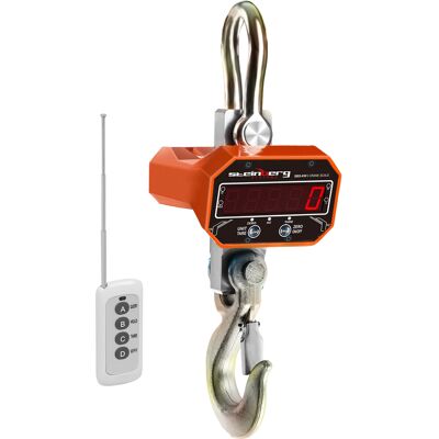 Steinberg Systems Kraanweegschaal - 5000 kg / 1 of 2 kg - LED - digitaal - afstandsbediening 10 m SBS-KW-5/2K Steinberg Systems Kraanweegschaal - 5000 kg / 1 of 2 kg - LED - digitaal - afstandsbediening 10 m SBS-KW-5/2K