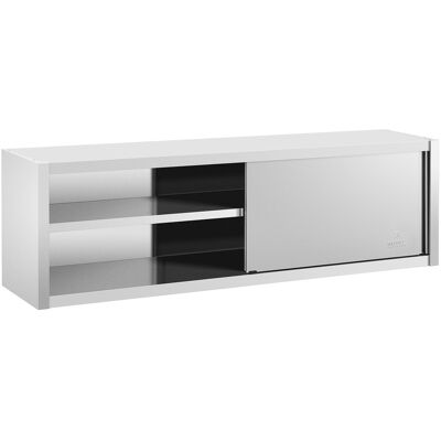 RVS Wandkast - 200 x 45 cm - Royal Catering - 30 kg RCSSWC-200X45-S RVS Wandkast - 200 x 45 cm - Royal Catering - 30 kg RCSSWC-200X45-S