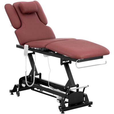 physa Massagetafel - 3 motoren - 200 kg - zwart / bordeaux PHYSA NANTES BURGUNDY_PH physa Massagetafel - 3 motoren - 200 kg - zwart / bordeaux PHYSA NANTES BURGUNDY_PH