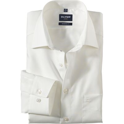 OLYMP Heren Casual Overhemd Beige In Maat: 41 OLYMP Heren Casual Overhemd Beige In Maat: 41