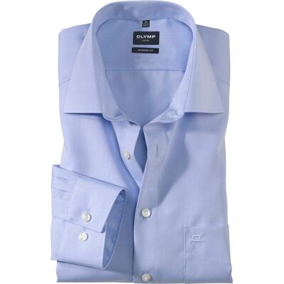 OLYMP Heren Casual Overhemd Blauw In Maat: 43 OLYMP Heren Casual Overhemd Blauw In Maat: 43
