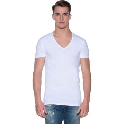 Slater Heren Ondershirts Diepe V-hals 2-pack Wit In Maat: XXL Slater Heren Ondershirts Diepe V-hals 2-pack Wit In Maat: XXL