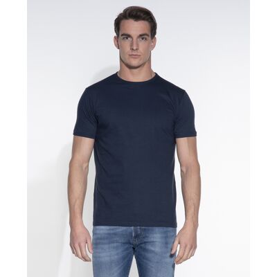 Slater Heren T-shirts Regular Fit O-hals 2-pack Donkerblauw In Maat: S Slater Heren T-shirts Regular Fit O-hals 2-pack Donkerblauw In Maat: S