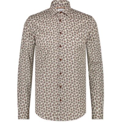 Blue Industry Heren Casual Overhemd Bruin In Maat: 44 Blue Industry Heren Casual Overhemd Bruin In Maat: 44