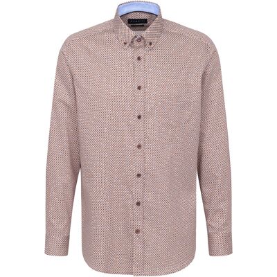 Bugatti Clothing Heren Casual Overhemd Bruin In Maat: L Bugatti Clothing Heren Casual Overhemd Bruin In Maat: L