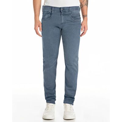 Replay Heren Anbass Hyperflex Eco Plus Jeans Grijs In Maat: 29/32 Replay Heren Anbass Hyperflex Eco Plus Jeans Grijs In Maat: 29/32
