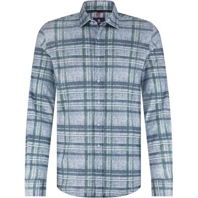 State Of Art Heren Casual Overhemd Blauw In Maat: S State Of Art Heren Casual Overhemd Blauw In Maat: S