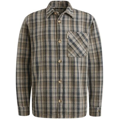 Cast Iron Heren Overshirt Bruin In Maat: L Cast Iron Heren Overshirt Bruin In Maat: L