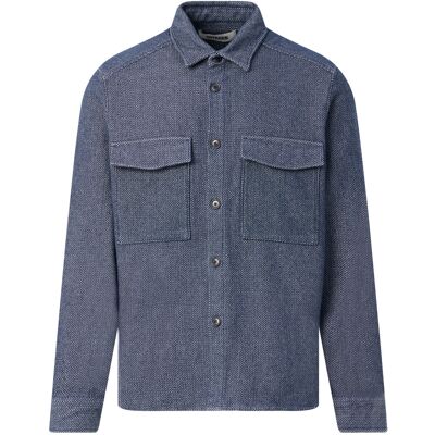 Drykorn Heren Overshirt Blauw In Maat: XXL Drykorn Heren Overshirt Blauw In Maat: XXL