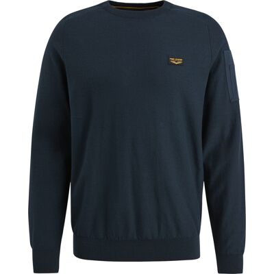 PME Legend Heren Trui Ronde Hals Blauw In Maat: L PME Legend Heren Trui Ronde Hals Blauw In Maat: L