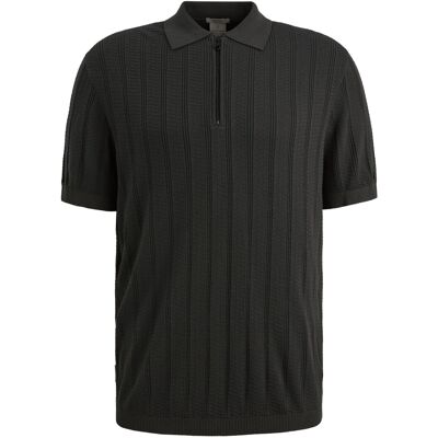 Cast Iron Heren Polo Zwart In Maat: XXL Cast Iron Heren Polo Zwart In Maat: XXL