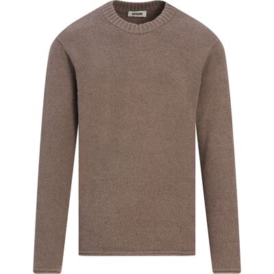 Drykorn Heren Leando Trui Ronde Hals Bruin In Maat: XL Drykorn Heren Leando Trui Ronde Hals Bruin In Maat: XL
