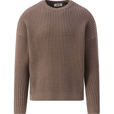 Drykorn Heren Neelio Trui Ronde Hals Bruin In Maat: XL Drykorn Heren Neelio Trui Ronde Hals Bruin In Maat: XL