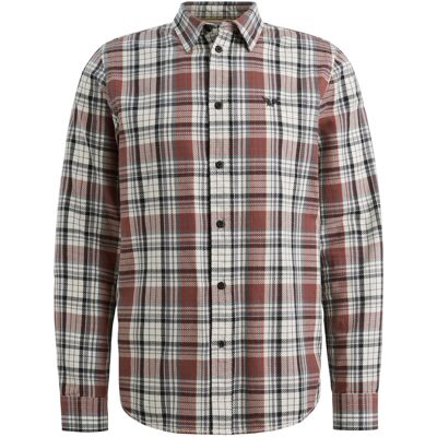 PME Legend Heren Casual Overhemd Rood In Maat: M PME Legend Heren Casual Overhemd Rood In Maat: M