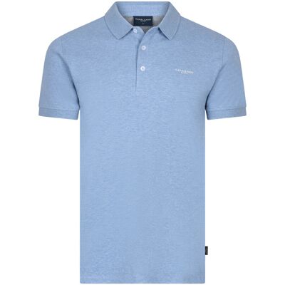 Cavallaro Heren Bavone Polo Blauw In Maat: S Cavallaro Heren Bavone Polo Blauw In Maat: S