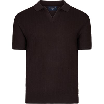 Cavallaro Heren Mironi Polo Bruin In Maat: XL Cavallaro Heren Mironi Polo Bruin In Maat: XL