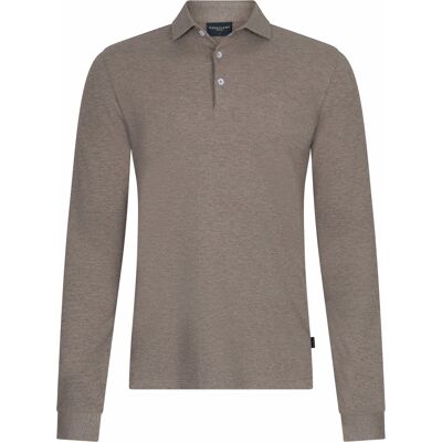 Cavallaro Heren Camicia Polo Bruin In Maat: XXL Cavallaro Heren Camicia Polo Bruin In Maat: XXL