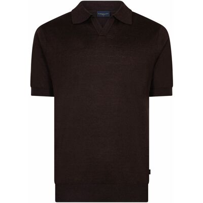 Cavallaro Heren Erlino Polo Bruin In Maat: XL Cavallaro Heren Erlino Polo Bruin In Maat: XL