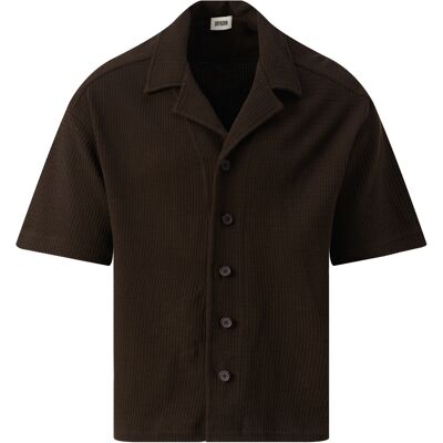 Drykorn Heren Basil Casual Shirt Bruin In Maat: XL Drykorn Heren Basil Casual Shirt Bruin In Maat: XL