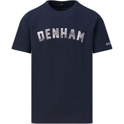 Denham Heren Fancy Graphic T-shirt Donkerblauw In Maat: M Denham Heren Fancy Graphic T-shirt Donkerblauw In Maat: M