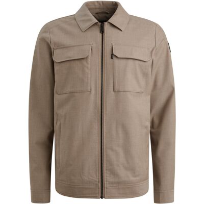 Vanguard Heren Harrington Overshirt Bruin In Maat: XXL Vanguard Heren Harrington Overshirt Bruin In Maat: XXL