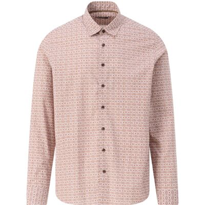 Bugatti Clothing Heren Casual Overhemd Bruin In Maat: XL Bugatti Clothing Heren Casual Overhemd Bruin In Maat: XL