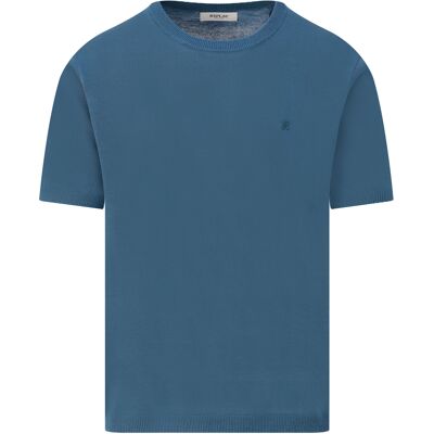 Replay Heren T-shirt Blauw In Maat: XXL Replay Heren T-shirt Blauw In Maat: XXL