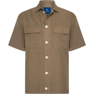 Blue Industry Heren Casual Overhemd Bruin In Maat: XL Blue Industry Heren Casual Overhemd Bruin In Maat: XL