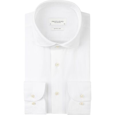 Profuomo Heren Overhemd Regular Fit Wit In Maat: 44 Profuomo Heren Overhemd Regular Fit Wit In Maat: 44