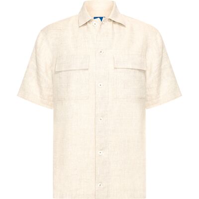 Blue Industry Heren Casual Overhemd Beige In Maat: L Blue Industry Heren Casual Overhemd Beige In Maat: L