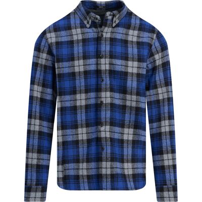 Denham Heren Casual Overhemd Joe Blauw In Maat: L Denham Heren Casual Overhemd Joe Blauw In Maat: L