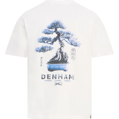 Denham Heren T-shirt Roots Wit In Maat: M Denham Heren T-shirt Roots Wit In Maat: M