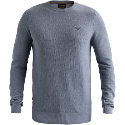 PME Legend Heren Trui Ronde Hals Azuur In Maat: XL PME Legend Heren Trui Ronde Hals Azuur In Maat: XL