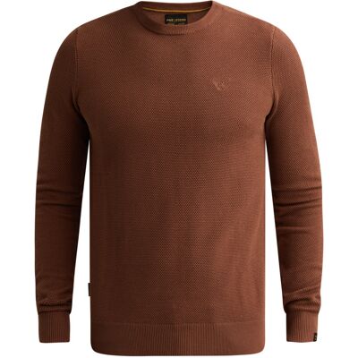 PME Legend Heren Trui Ronde Hals Bruin In Maat: XXXL PME Legend Heren Trui Ronde Hals Bruin In Maat: XXXL