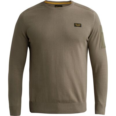 PME Legend Heren Trui Ronde Hals Donkergroen In Maat: XXXL PME Legend Heren Trui Ronde Hals Donkergroen In Maat: XXXL