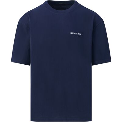 Denham Heren Yatai Graphic T-shirt Donkerblauw In Maat: L Denham Heren Yatai Graphic T-shirt Donkerblauw In Maat: L
