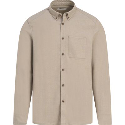 Drykorn Heren Casual Overhemd Liet Beige In Maat: L Drykorn Heren Casual Overhemd Liet Beige In Maat: L