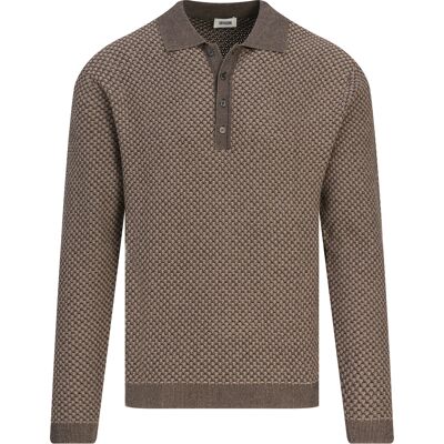 Drykorn Heren Polo Jonnte Bruin In Maat: XL Drykorn Heren Polo Jonnte Bruin In Maat: XL