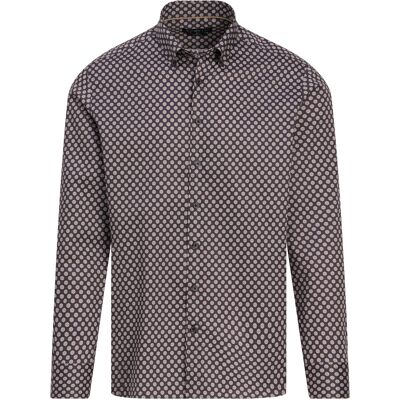 Bugatti Clothing Heren Casual Overhemd Beige In Maat: XXXL Bugatti Clothing Heren Casual Overhemd Beige In Maat: XXXL