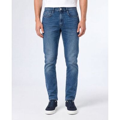 Replay Heren Anbass Powerstretch Jeans Blauw In Maat: 32/34 Replay Heren Anbass Powerstretch Jeans Blauw In Maat: 32/34