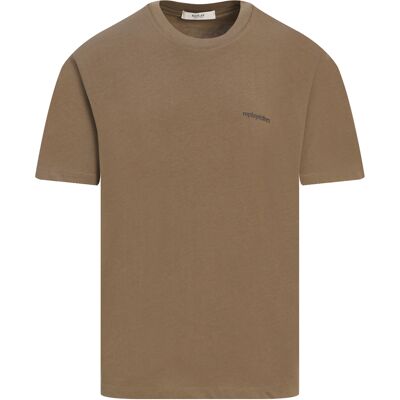 Replay Heren T-shirt Bruin In Maat: XXL Replay Heren T-shirt Bruin In Maat: XXL