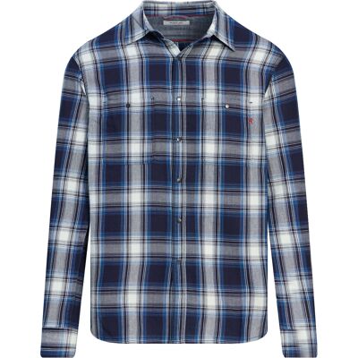 Replay Heren Casual Overhemd Blauw In Maat: L Replay Heren Casual Overhemd Blauw In Maat: L
