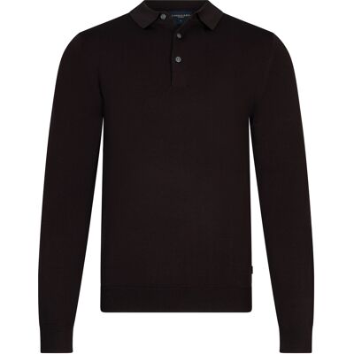 Cavallaro Heren Milacio Polo Bruin In Maat: L Cavallaro Heren Milacio Polo Bruin In Maat: L