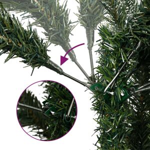 vidaXL Kunstkerstboom met scharnieren met standaard 120 cm groen