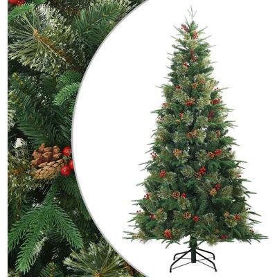 vidaXL Kunstmatige Hinged Kerstboom Groen 180 cm PVC en PE vidaXL Kunstmatige Hinged Kerstboom Groen 180 cm PVC en PE