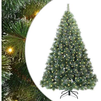 vidaXL Kunstkerstboom met 300 LED met standaard Groen 180 cm PE en PVC vidaXL Kunstkerstboom met 300 LED met standaard Groen 180 cm PE en PVC