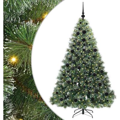 vidaXL Kunstkerstboom met 300 LED met standaard Groen 180 cm PE en PVC vidaXL Kunstkerstboom met 300 LED met standaard Groen 180 cm PE en PVC