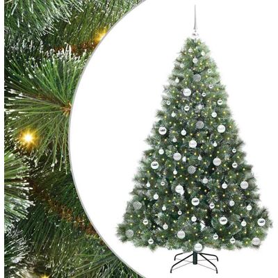 vidaXL Kunstkerstboom met 300 LED met standaard Groen 180 cm PE en PVC vidaXL Kunstkerstboom met 300 LED met standaard Groen 180 cm PE en PVC