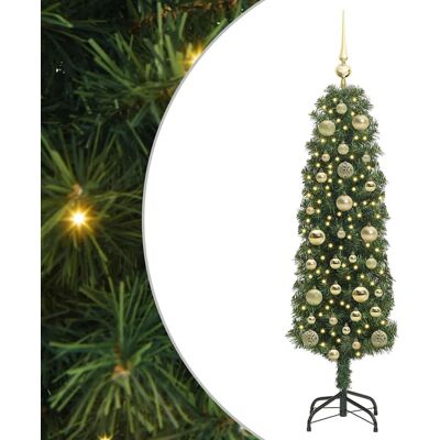 vidaXL Kunstkerstboom Groen 150 cm PVC en Staal en Kunststof vidaXL Kunstkerstboom Groen 150 cm PVC en Staal en Kunststof